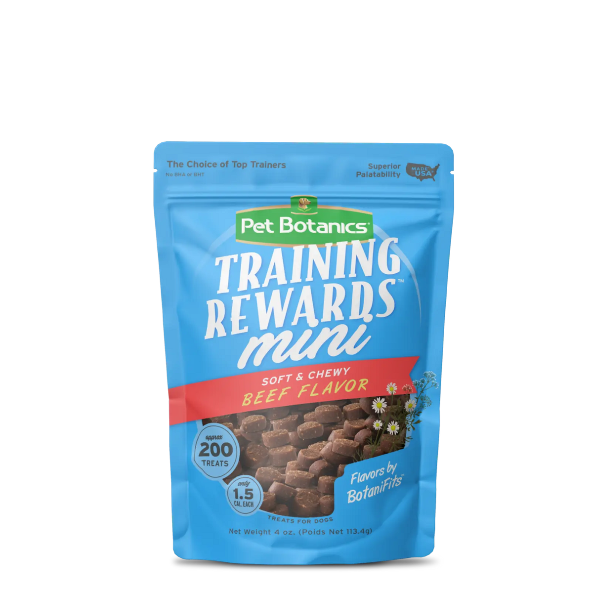 Training Rewards Soft And Chewy Dog Treats Mini 4 Oz Bag Beef