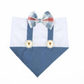 Dog Bandana Denim Suspender | Blooming Collection: S