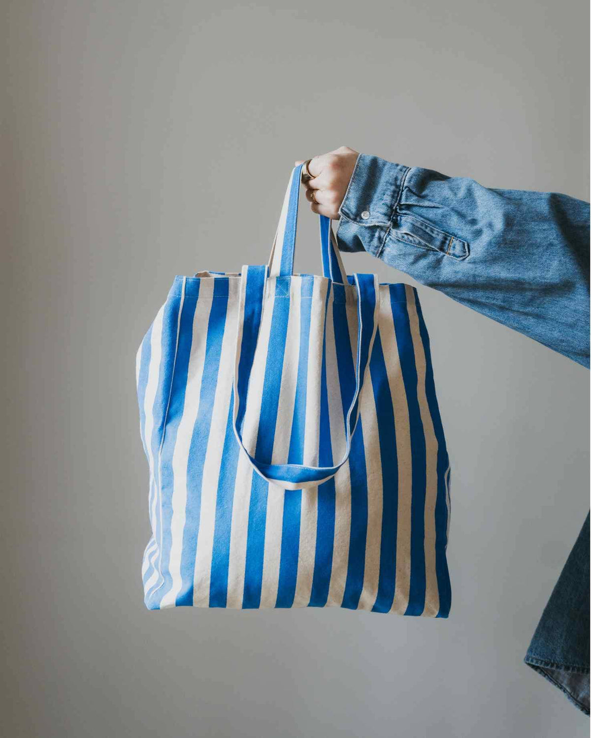 Striped tote bag Original - several colors: Rosa