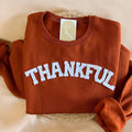 Thankful Sweatshirt, Fall Thanksgiving Sweatshirt Cozy Pullover for Seasonal Celebrations