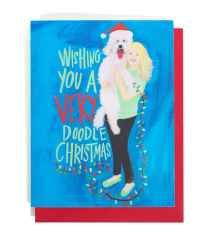 Merry Doodle Single Card: Single Card