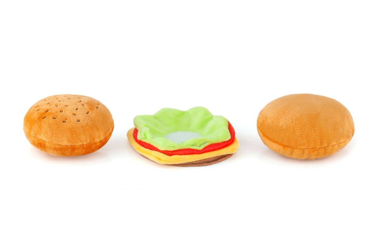 American Classic Toy - Burger: 3.9 x 4.3 x 4.3