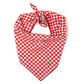Check Trees Bandana: Red/White / Small