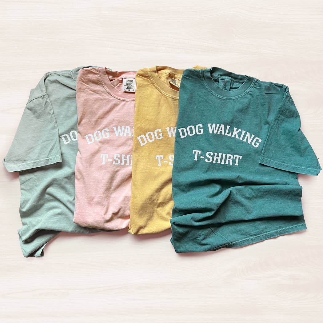 Dog Walking T-Shirt: Bay / XL