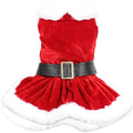 Mrs. Claus Dress – Festive Christmas Dog Outfit for Pets: S