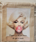Canvas Gift Bag Marilyn Monroe Quote