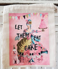 Gift Bag Cotton Canvas Marie Antoinette Let Them Eat Cake