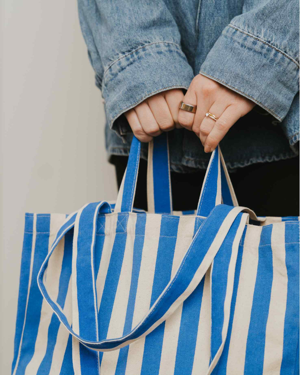 Striped tote bag Original - several colors: Rosa