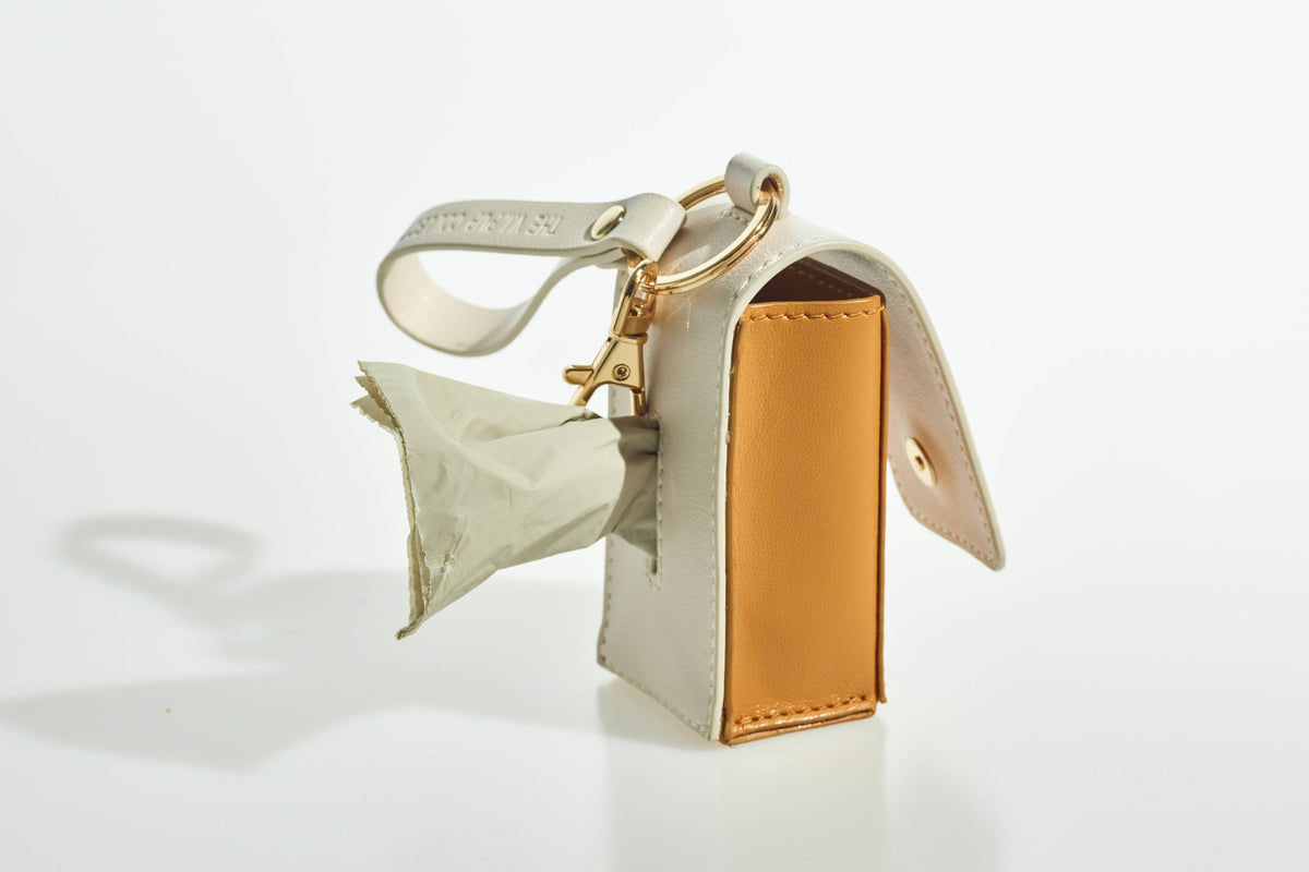 Denim Victorian 88 & Gold Waste Bag Holder