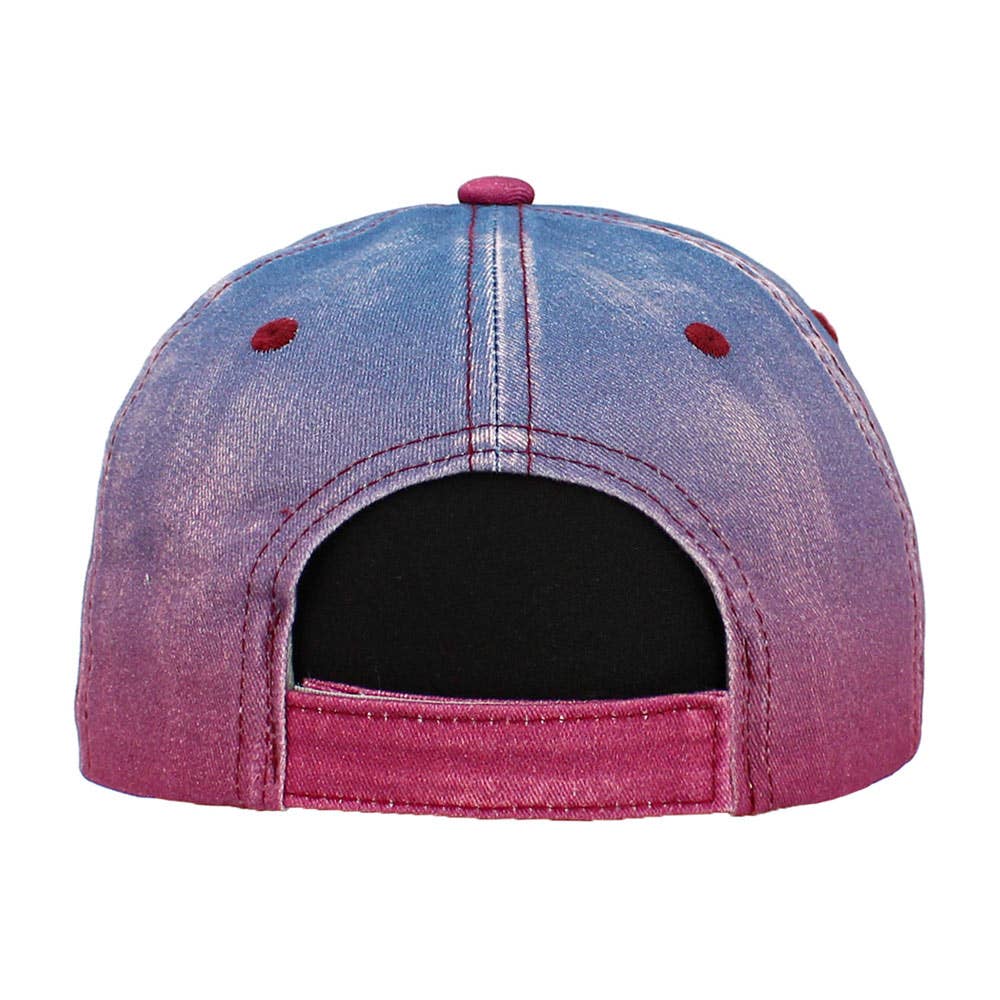 Dog Mom Message Ombre Baseball Cap: Mint