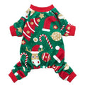 Christmas Green Dog Pajamas: X-large