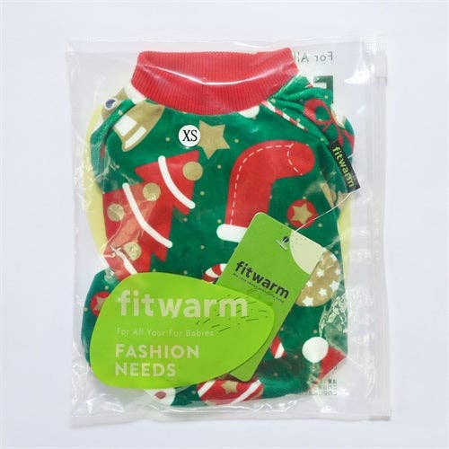 Christmas Green Dog Pajamas: XX-large