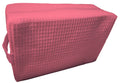 Cotton Waffle Cosmetic Bag, Large: Coral