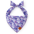 Pressed Pansies Spring Dog Bandana: Large
