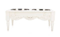 Scrollie  Dog or Cat Elevated Pet Feeder: White / 7