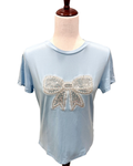 Bow Short Sleeve T-Shirt: XL Extra Large