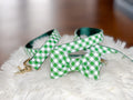 Green Picnic Plaid 5 Ft Leash 1