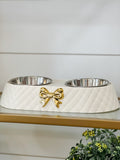 Bow Dog Bowl
