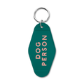 Retro Hotel Keychain - Dog Person