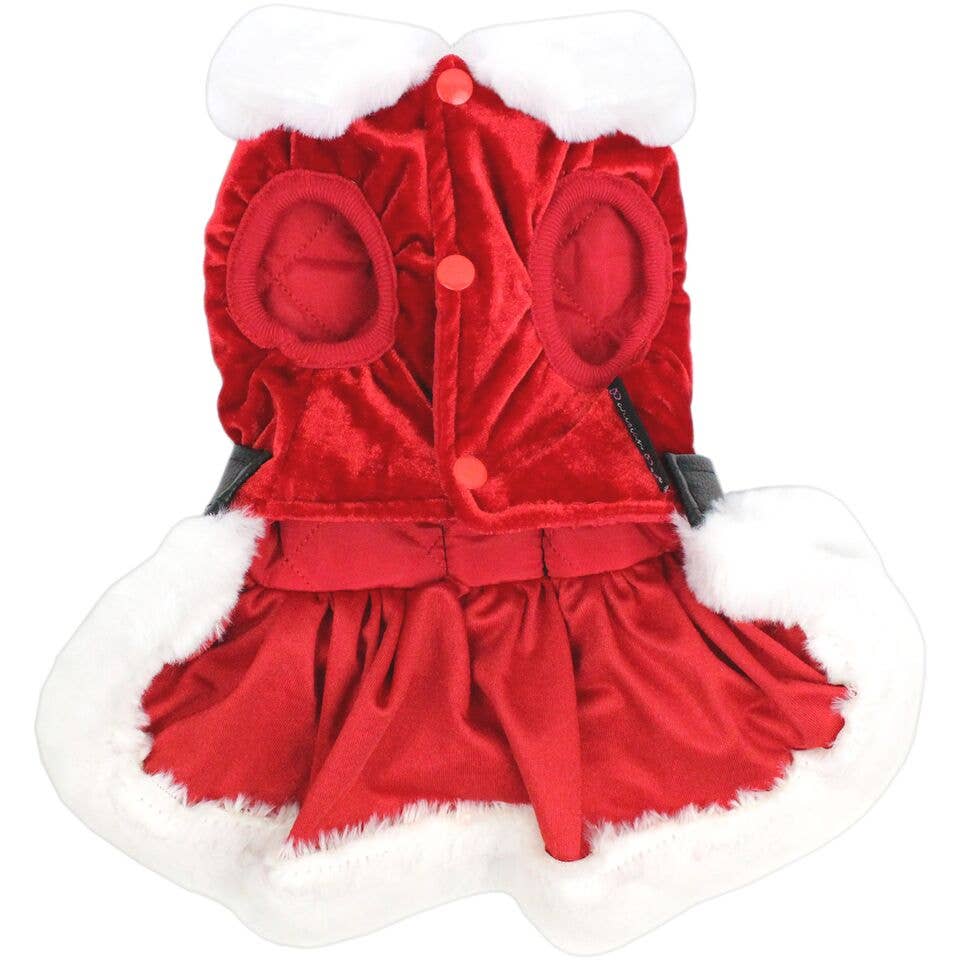 Mrs. Claus Dress – Festive Christmas Dog Outfit for Pets: S