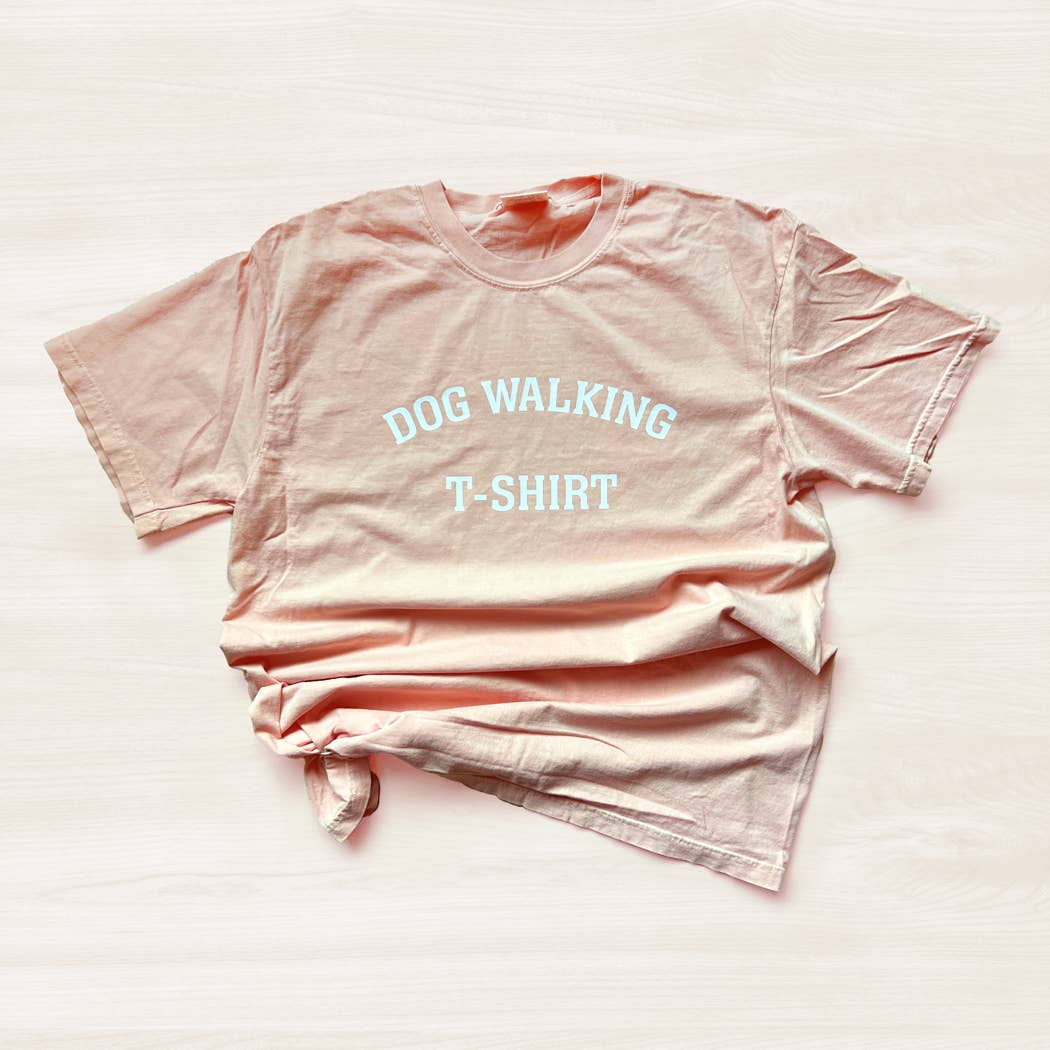 Dog Walking T-Shirt: Bay / XL