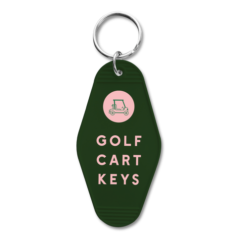 Retro Hotel Keychain - Golf Cart Keys