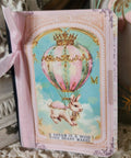 Journal Mini Notebook Bunny Hot Air Balloon