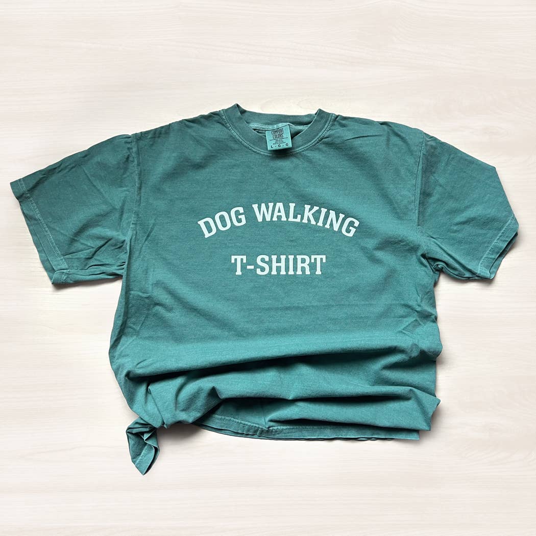 Dog Walking T-Shirt: Bay / XL