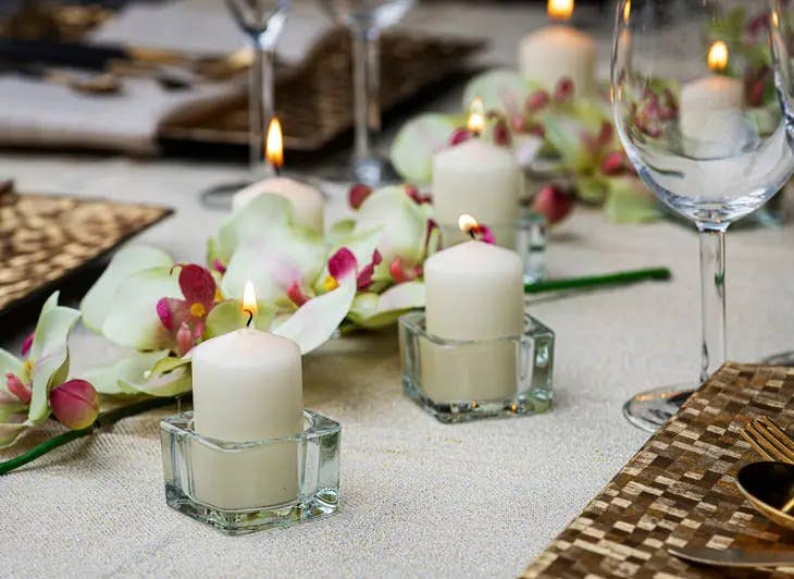 3 X 4" Wedding Centerpiece Pillar Candles Unscented-Ivory: Ivory