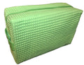 Cotton Waffle Cosmetic Bag, Large: Lime