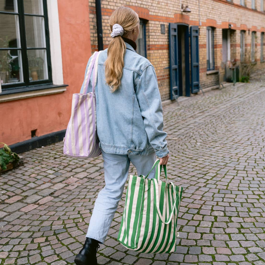 Striped tote bag Original - several colors: Rosa