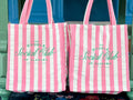 Doodle Social Club Striped Tote Bag