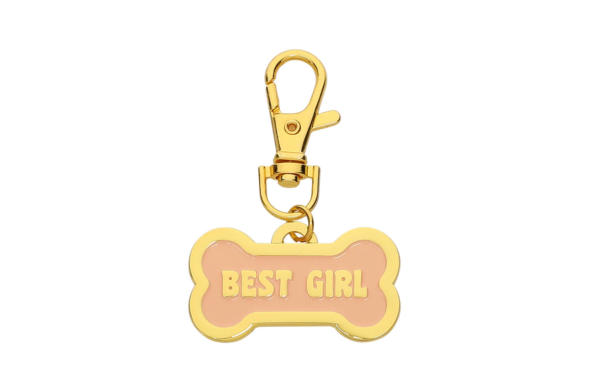 "Best Girl" Dog Collar Charm