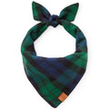 Black Watch Plaid Flannel Dog Bandana
