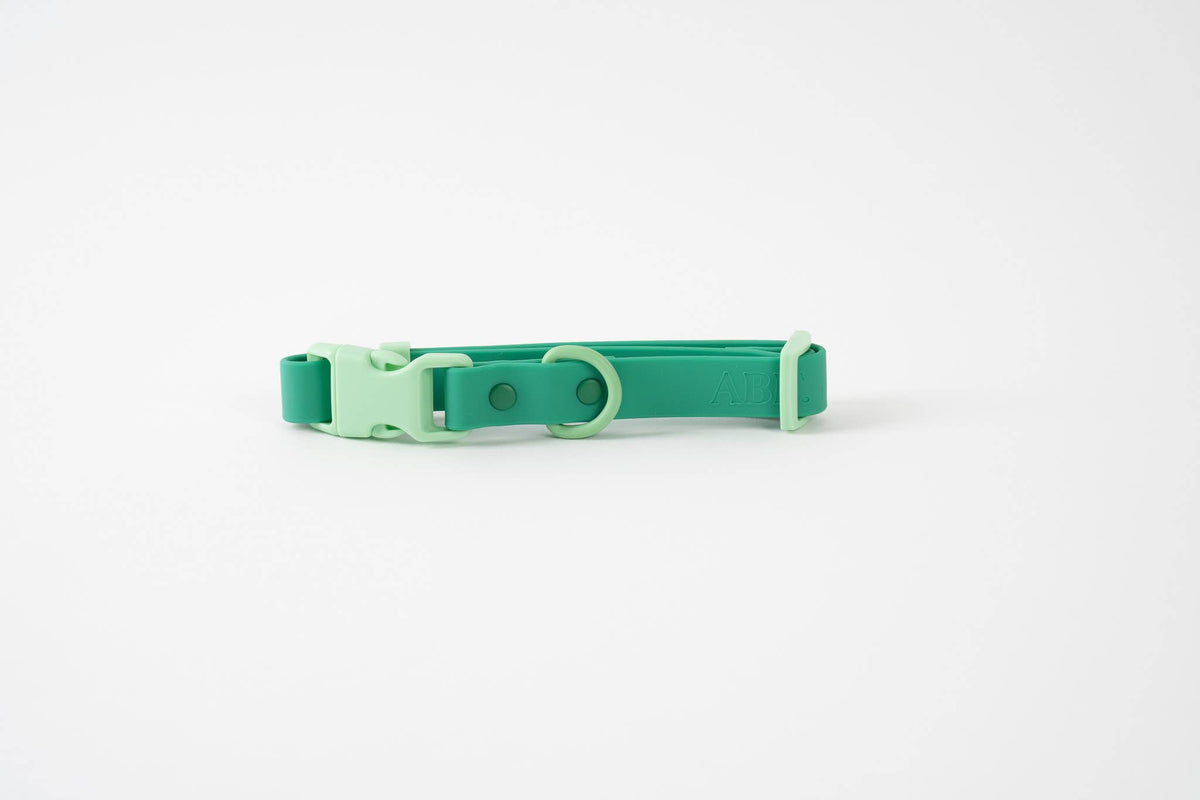 Fritz Dog Collar - Durable, Waterproof&Two-Tone | Green-M