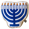 Midlee Hanukkah Menorah Sugar Cookie Dog Toy - L