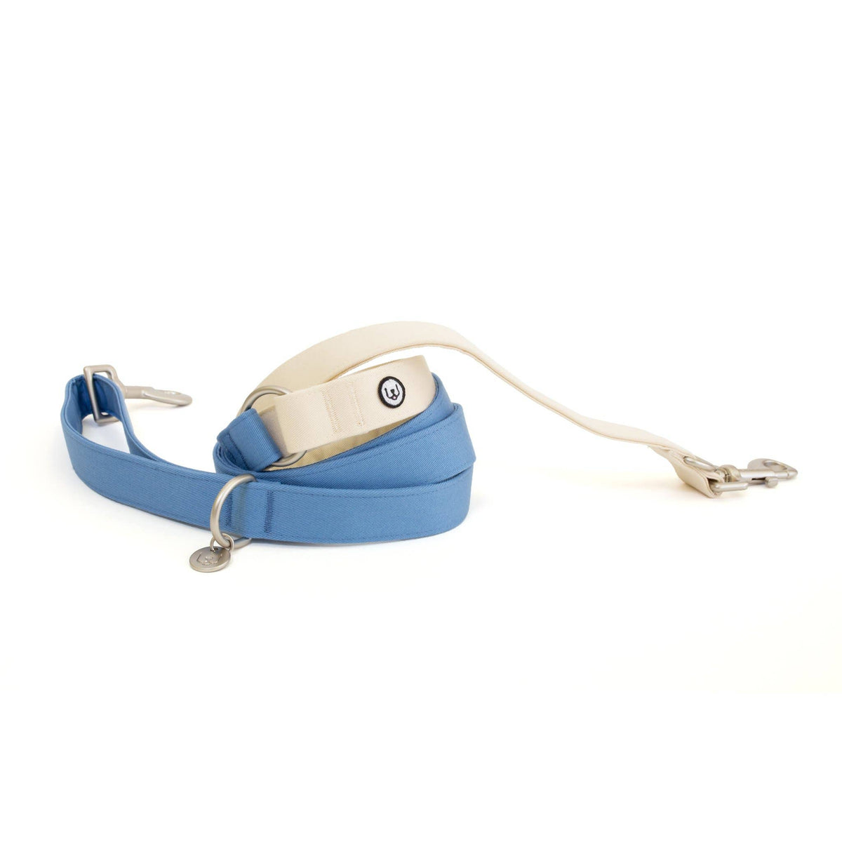 Candy Blue-Ivory Convertible Leash