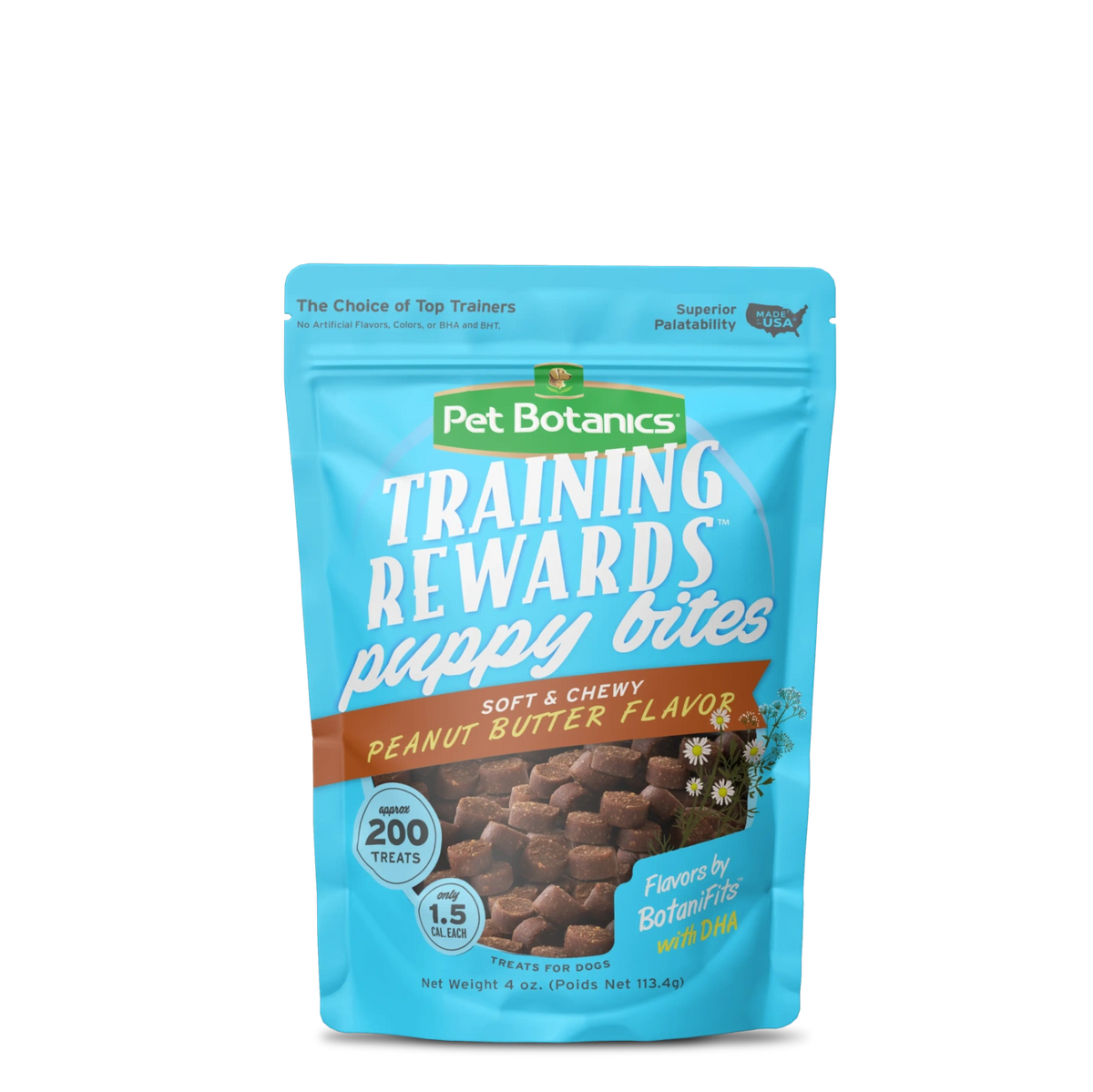 Training Rewards Soft & Chewy Dog Treats, Mini, 4-oz bag- Peanut Butter