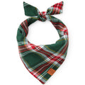 Holly Jolly Flannel Dog Bandana