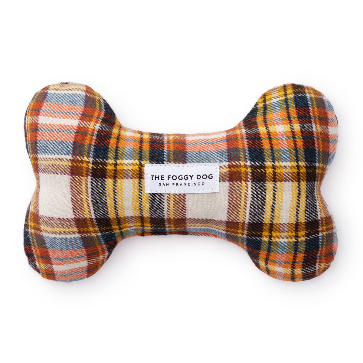 Cornucopia Plaid Flannel Fall Dog Squeaky Toy