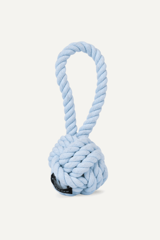 Large Twisted Rope Toy- Light Blue